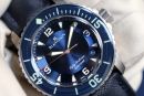 Fifty Fathoms titane version cadren bleu full set 2017 Unworn von Blancpain