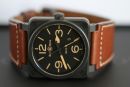 Bell & Ross Br 03-92 Heritage 42 mm black dial ceramic case unworn new von Bell & Ross