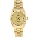 Datejust 31 Midsize President Yellow Gold Factory Diamond Logo Dial von Rolex