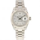 Datejust 26 Lady President White Gold Silver Dial von Rolex