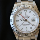 Rolex Explorer II 16570 white dial perfect full set 2001 von Rolex