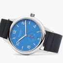 Club Automat Datum signalblau von Nomos Glashütte