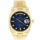 Day-Date 36 Yellow Gold President Blue Diamond Vignette Dial von Rolex