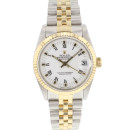 Datejust 31 Steel Gold Jubilee Fluted White Roman Dial von Rolex