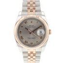 Datejust 36 Steel Everose Grey Roman Dial von Rolex
