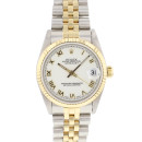 Datejust 31 Steel Gold Jubilee Fluted White Roman Dial von Rolex