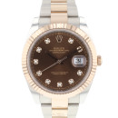 Datejust 41 Steel / Everose Gold Choco Diamond Dial von Rolex
