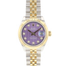 Datejust 28 Steel Gold Jubilee Fluted Factory Lavender Diamond Dial von Rolex
