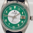 Rolex Oysterdate Precision Ref. 6694 Automatik Edelstahl mit Lederband von Rolex