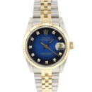 Datejust 31MM Steel Gold Jubilee Fluted Brown Diamond Vignette Dial von Rolex